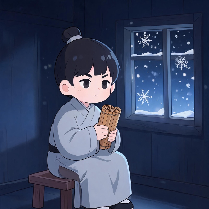 孙康冬夜无灯
