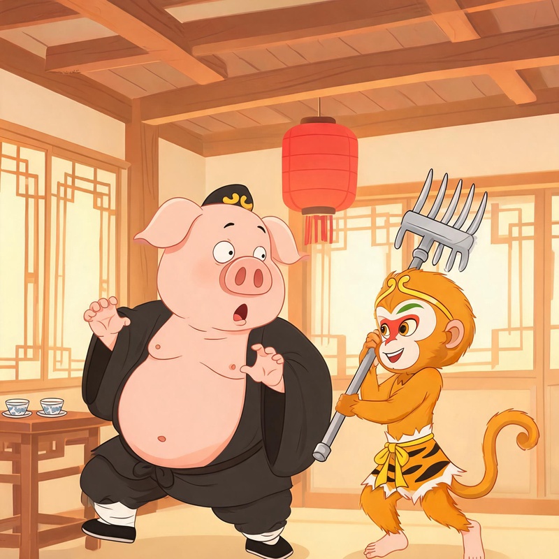 逗弄猪八戒